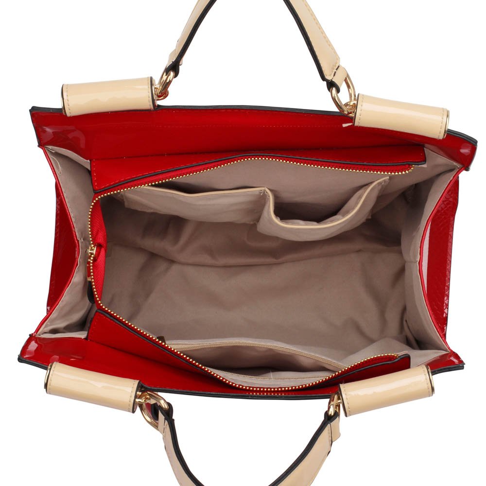 Wholesale Red Vintage Style Fashion Tote Handbag