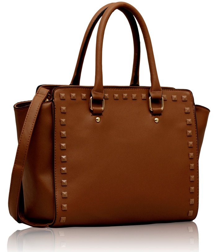 large brown shoulder bag
