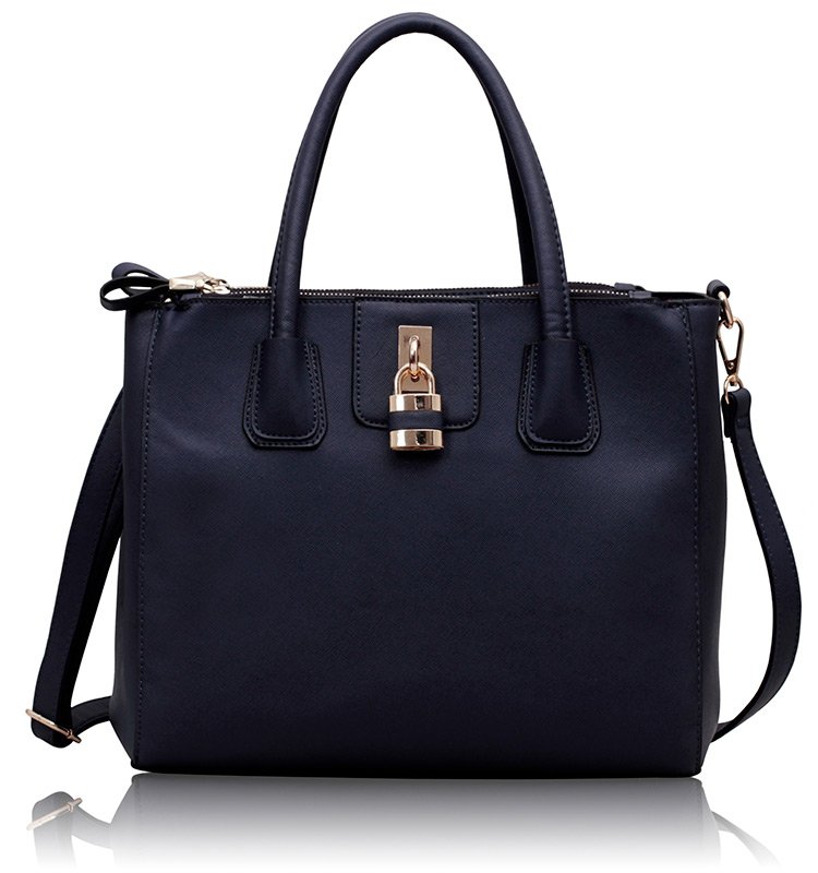 Wholesale Navy Three Zipper Grab Bag