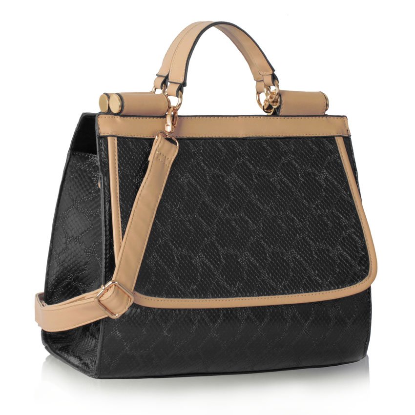 Wholesale Black Vintage Style Fashion Tote Handbag