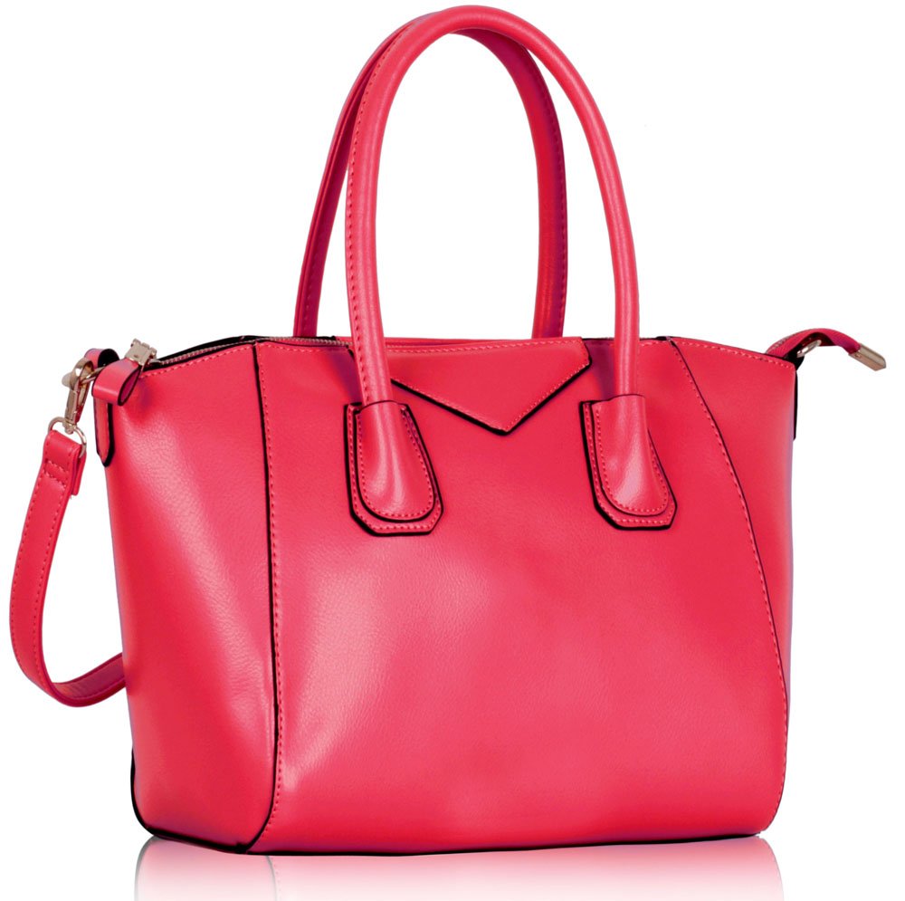 LS0082 - Pink Double- Handle Shoulder Tote Bag