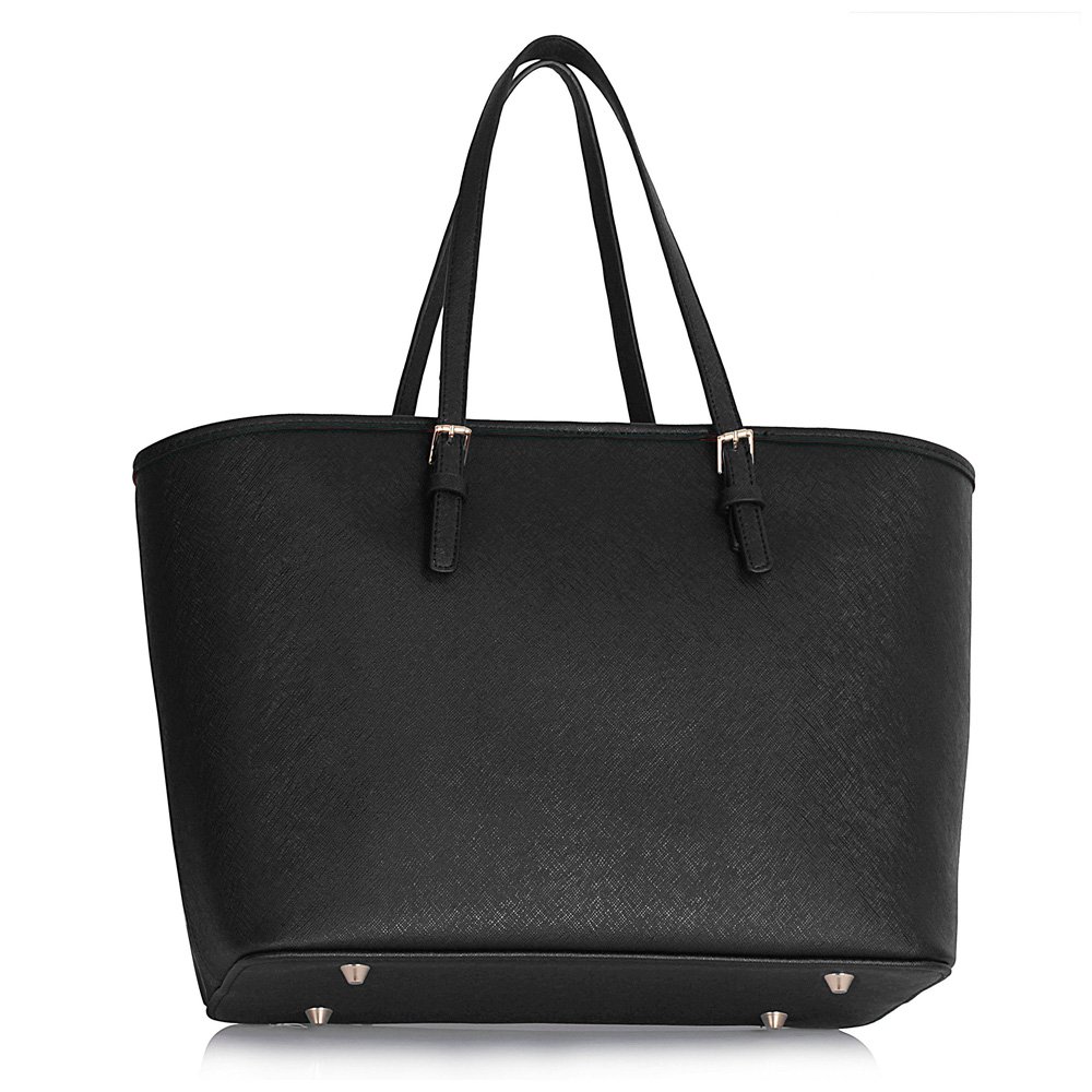 AG00297 - Black Tote Shoulder Bag