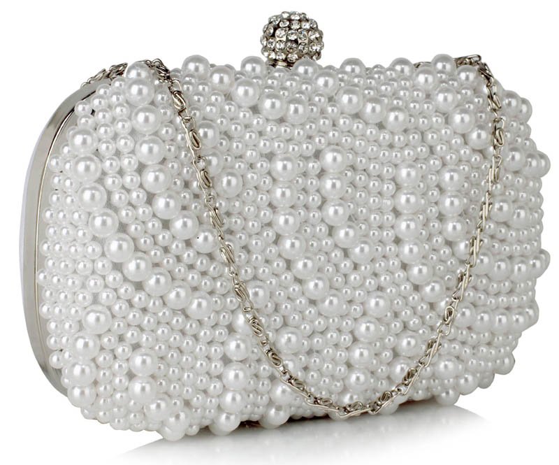 Wholesale \u0026 B2B White Beaded Pearl Rhinestone Clutch Bag Supplier \u0026 Manufacturer