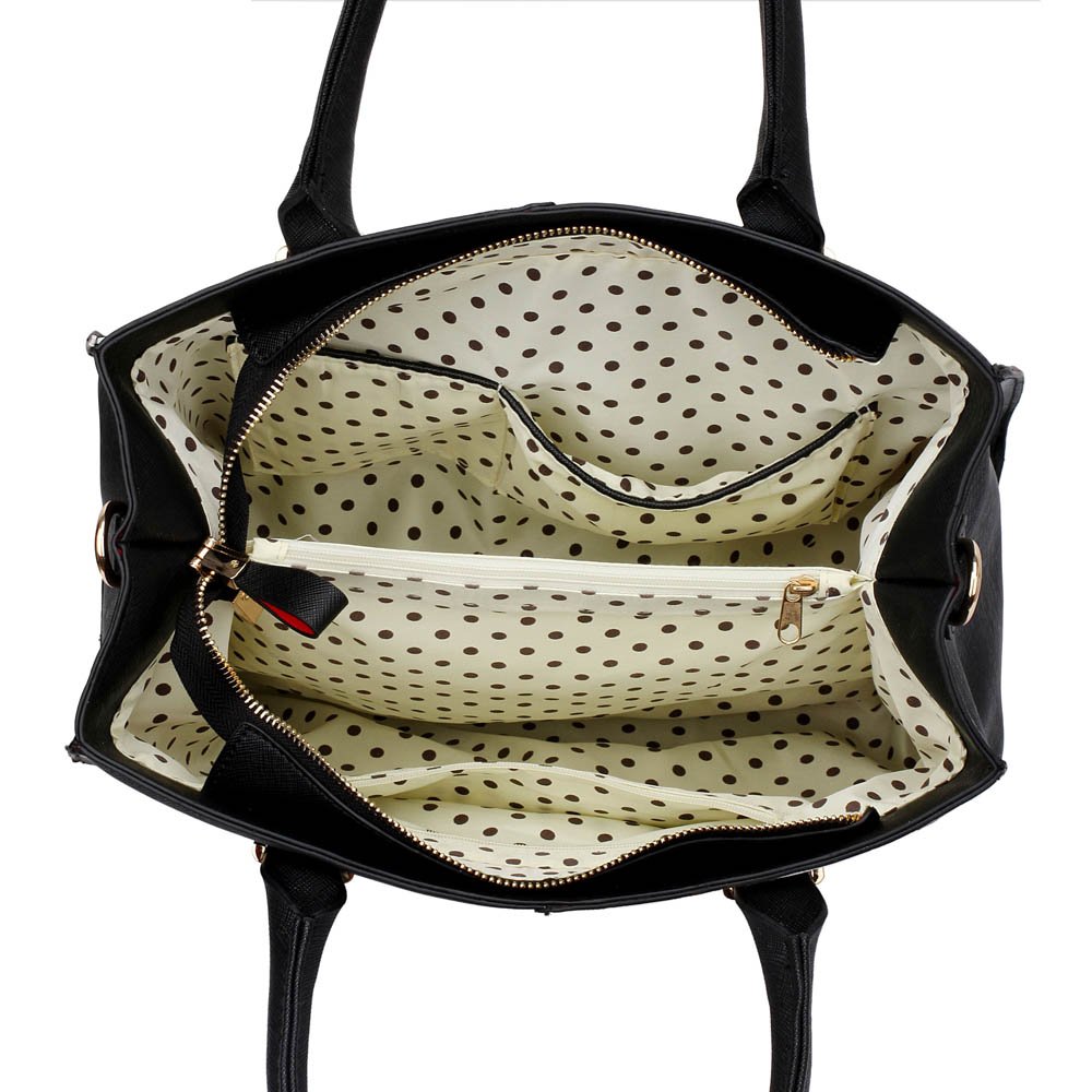 Wholesale Black / red Fashion Tote Handbag