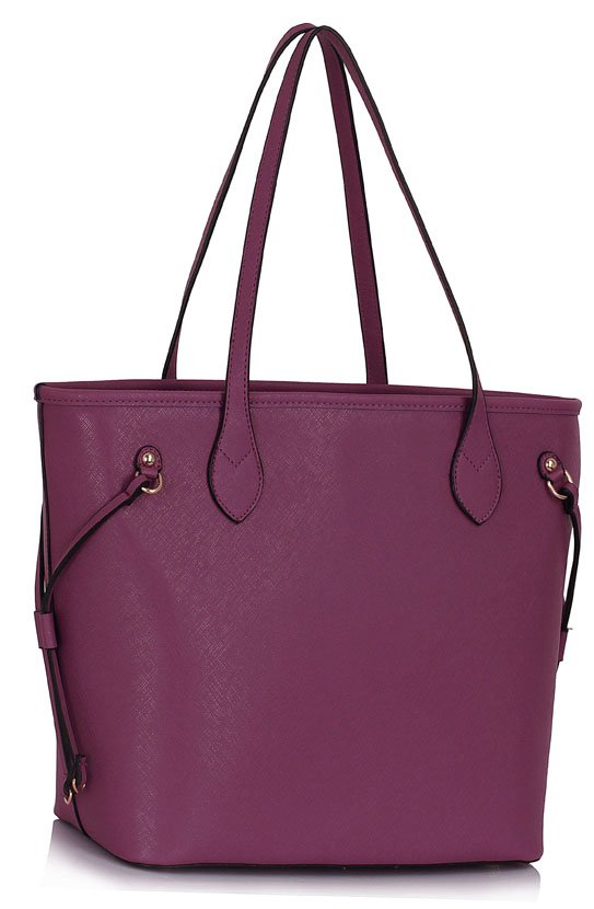 LS00298A - Purple Tote Shoulder Bag