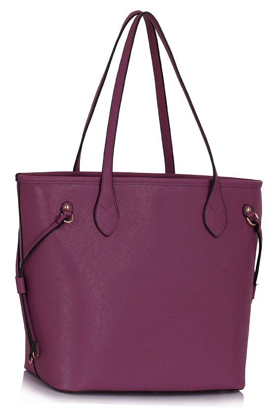LS00298A Purple Tote Shoulder Bag