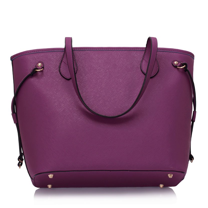 LS00298A Purple Tote Shoulder Bag