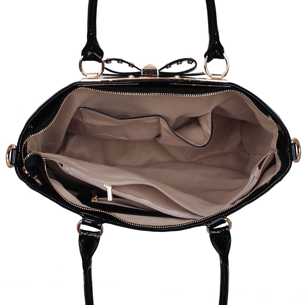 LS00326A - Black Bow Tote Handbag