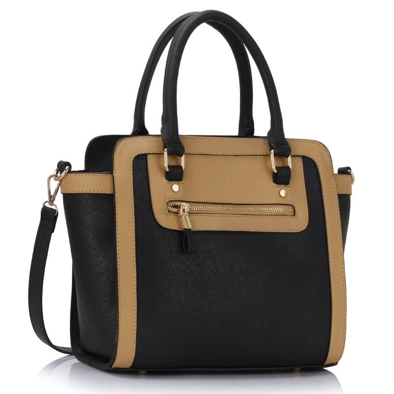 Black / Beige Grab Toe