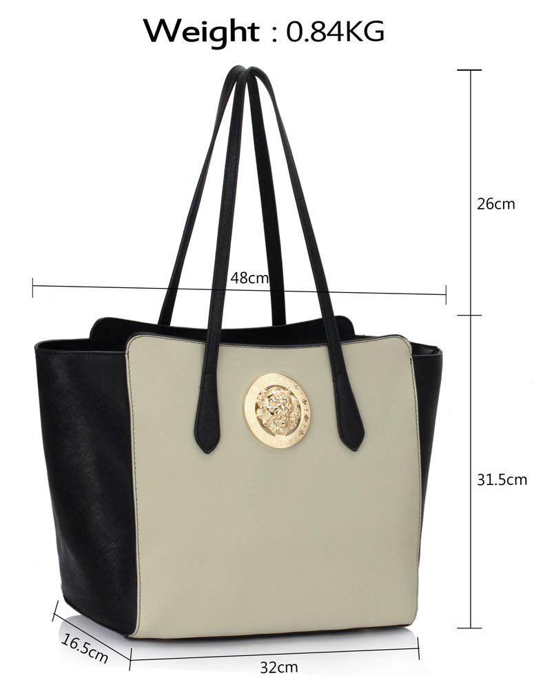 Wholesale & B2B Black / Grey Shoulder Bag With Metal Detail Supplier