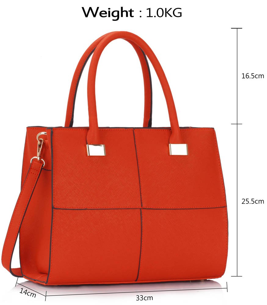 Wholesale Orange Fashion Tote Handbag
