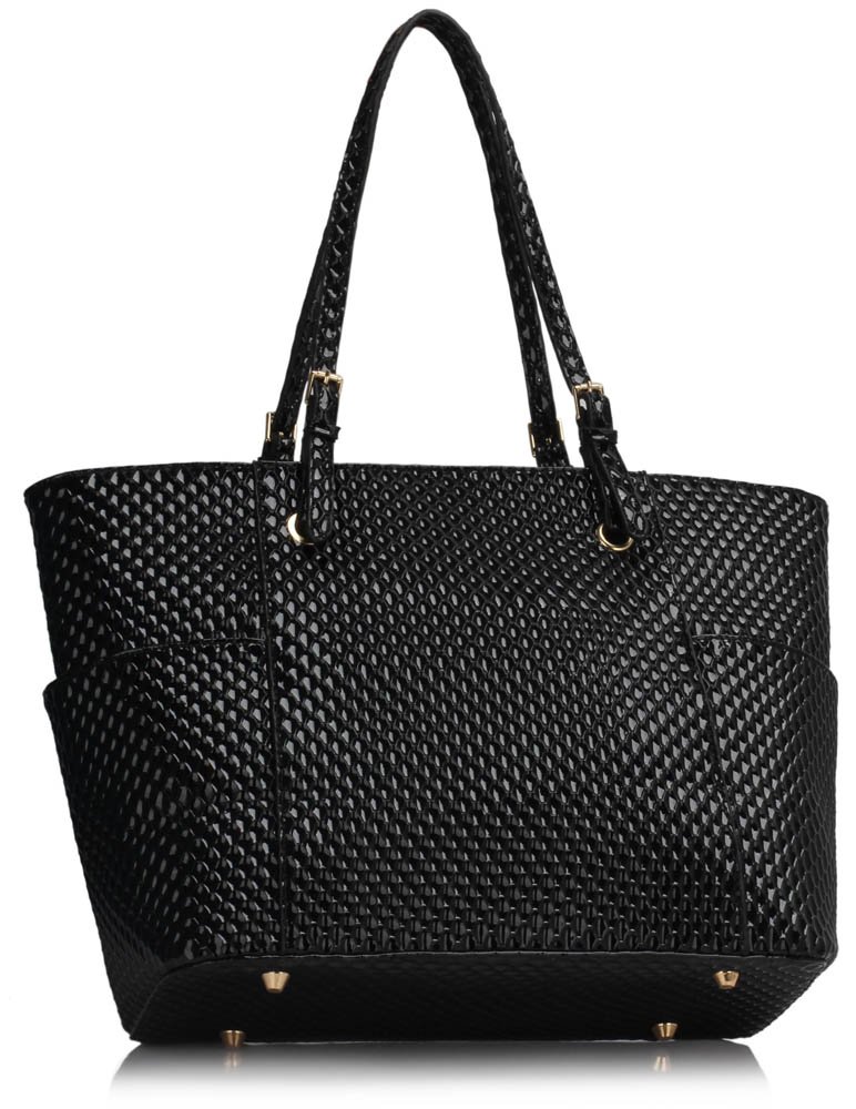 LS00471 - Black Tote Shoulder Bag