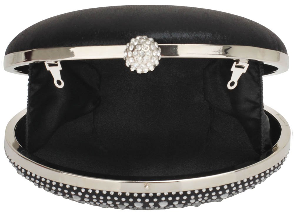 black diamante clutch bag