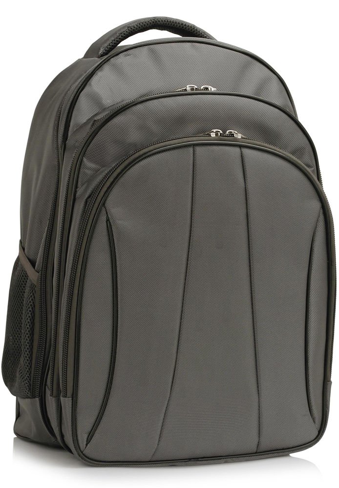 LS00399 Grey Backpack Rucksack School Bag