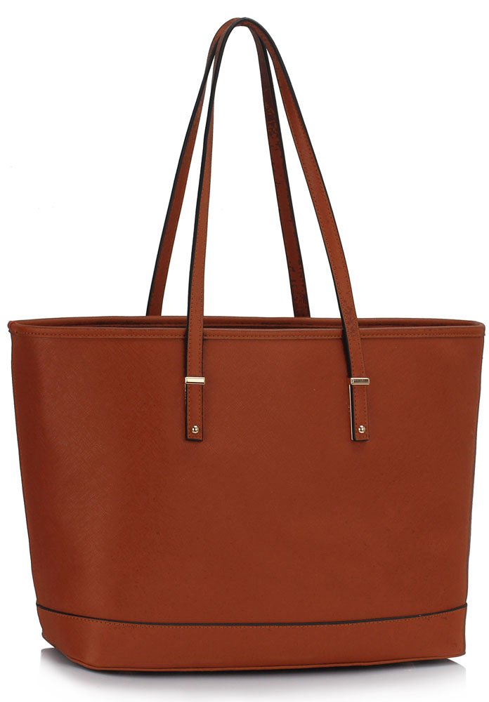 LS00461 Brown Women's Large Tote Bag