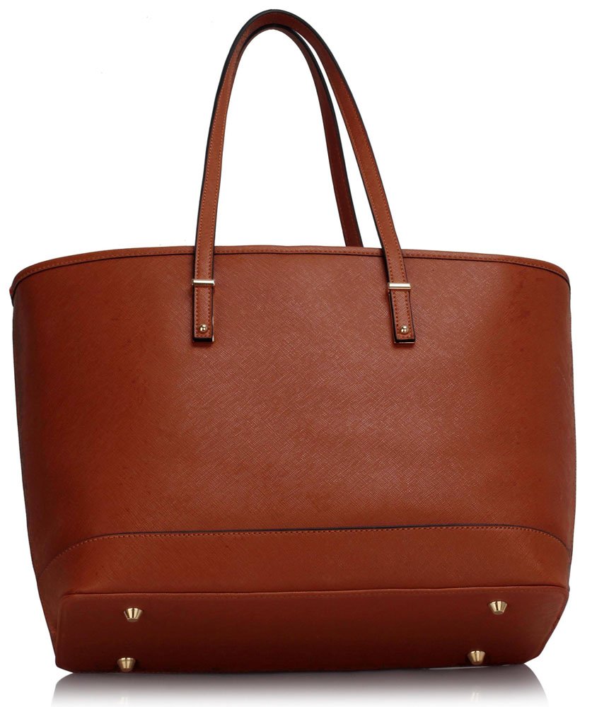LS00461 Brown Women's Large Tote Bag