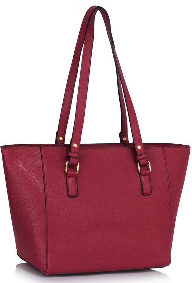 wholesale bags uk Burgundy Grab Shoulder Handbag