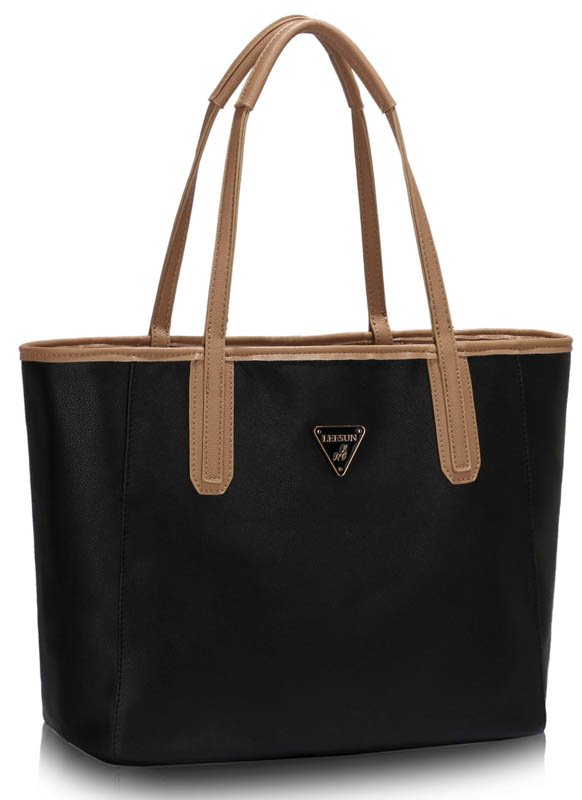 Wholesale Bags Uk Wholesale Bags Ls00506 Black Nude Reversible Tote