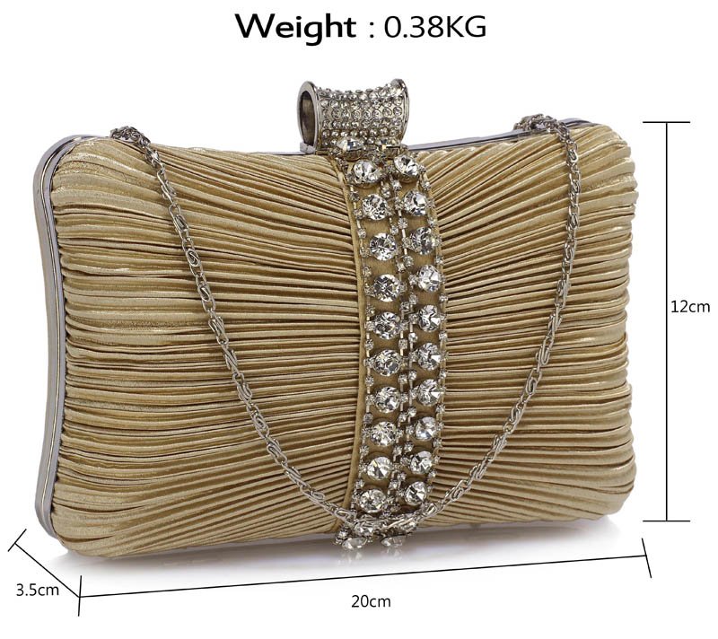 Wholesale Gorgeous Nude Crystal Strip Clutch Evening Bag