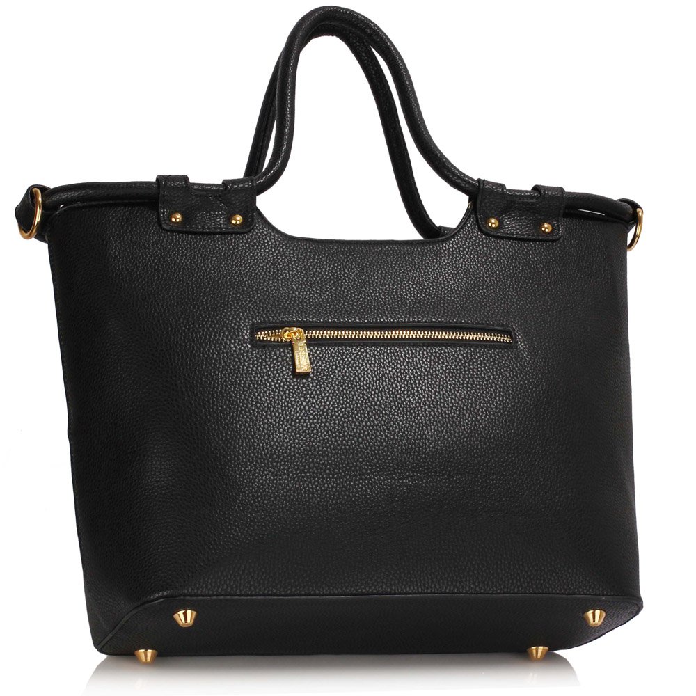 LS00111 - Black Fashion Tote Handbag
