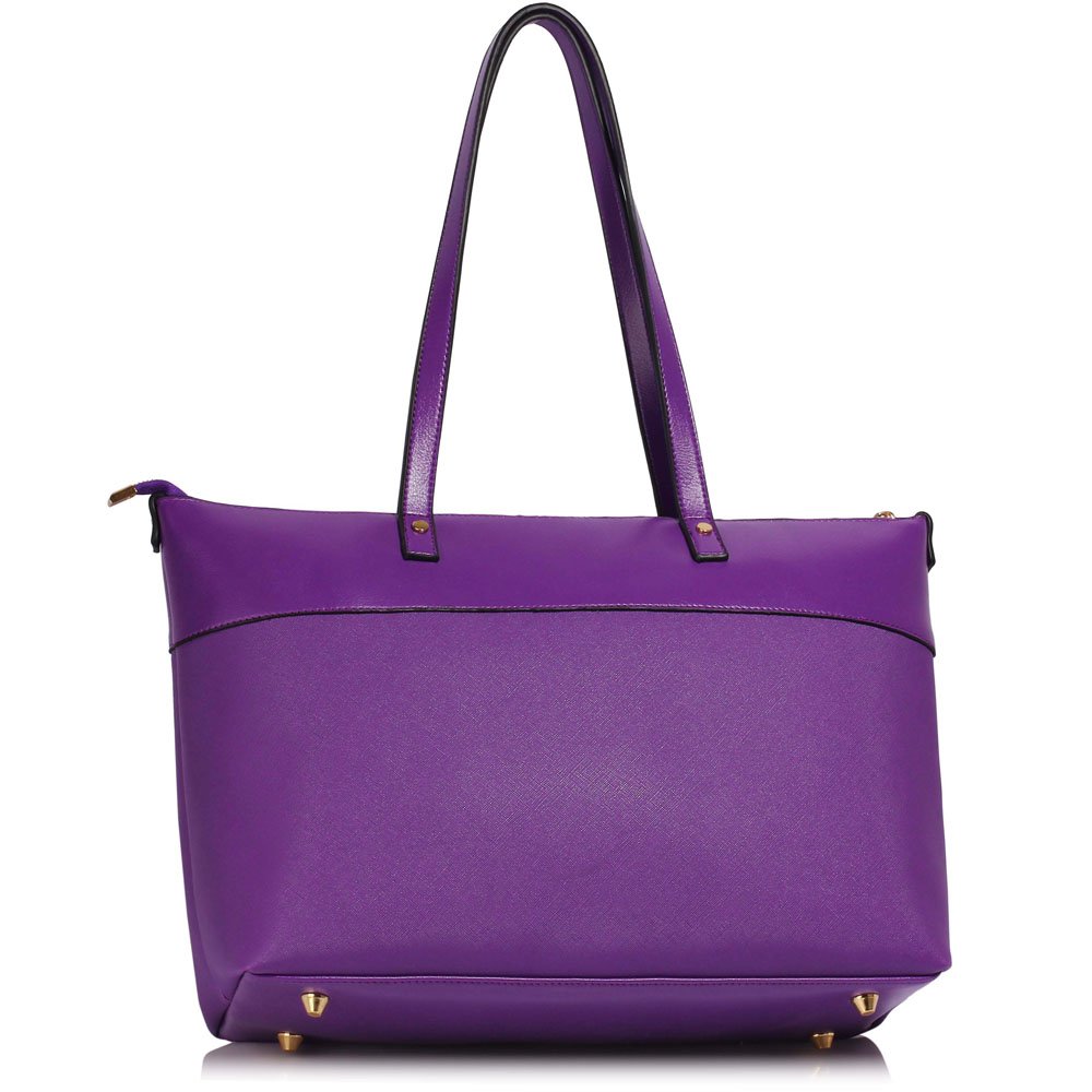 wholesale bags uk wholesale bags LS00121- Purple Grab Shoulder Handbag