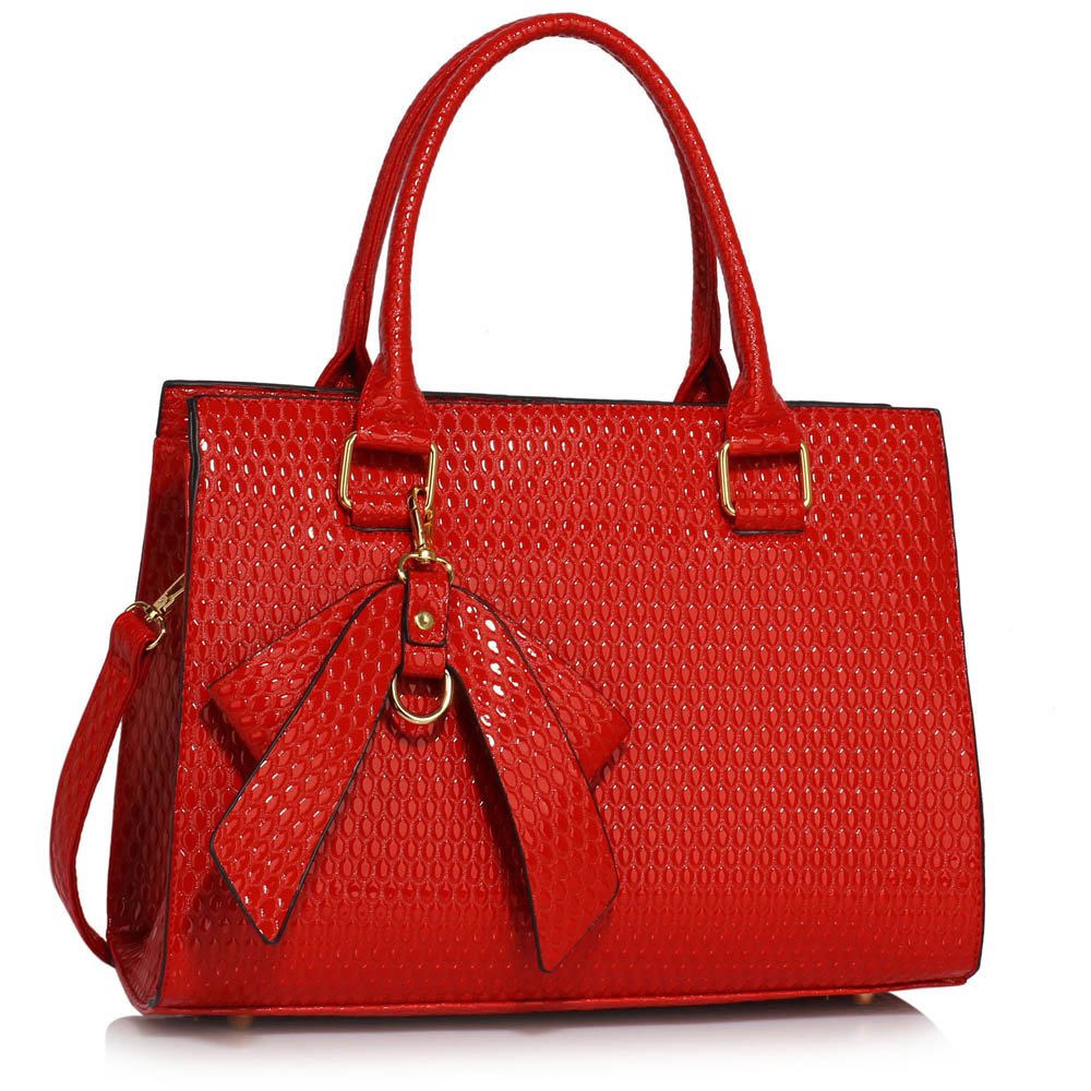 LS00374B - Red Grab Bag With Bow Charm