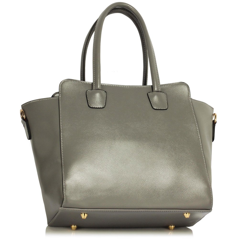 wholesale bags uk Wholesale & B2B Grey Zipper Tote Shoulder Bag ...