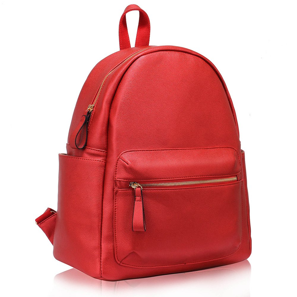 LS00186C- Red Backpack Rucksack School Bag