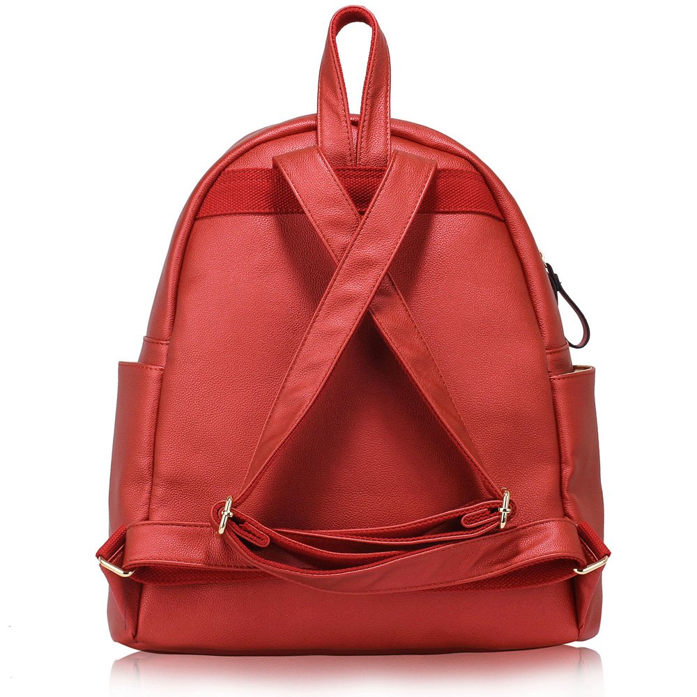 LS00186C- Red Backpack Rucksack School Bag