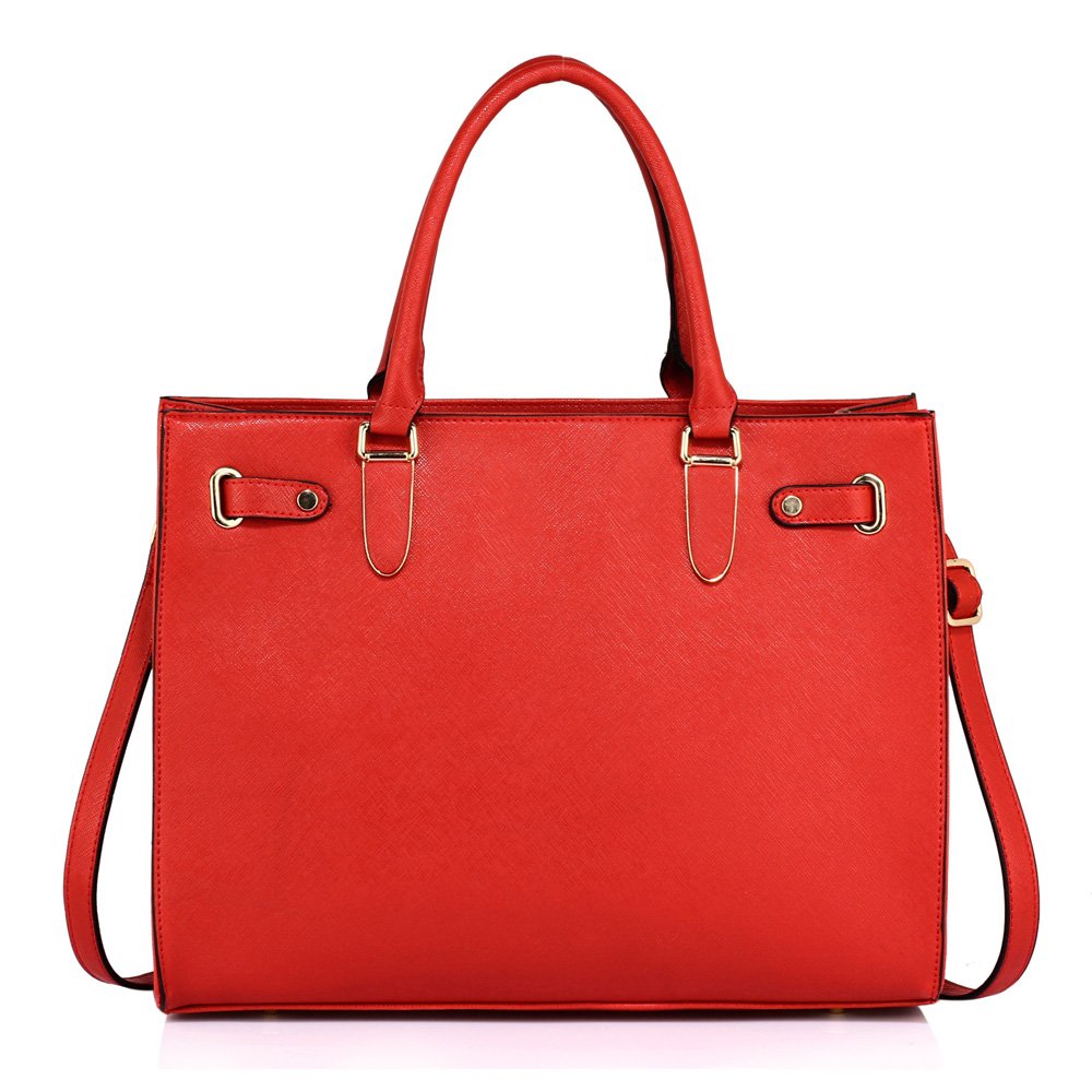 AG00521 - Red Women&#39;s Large Tote Shoulder Bag