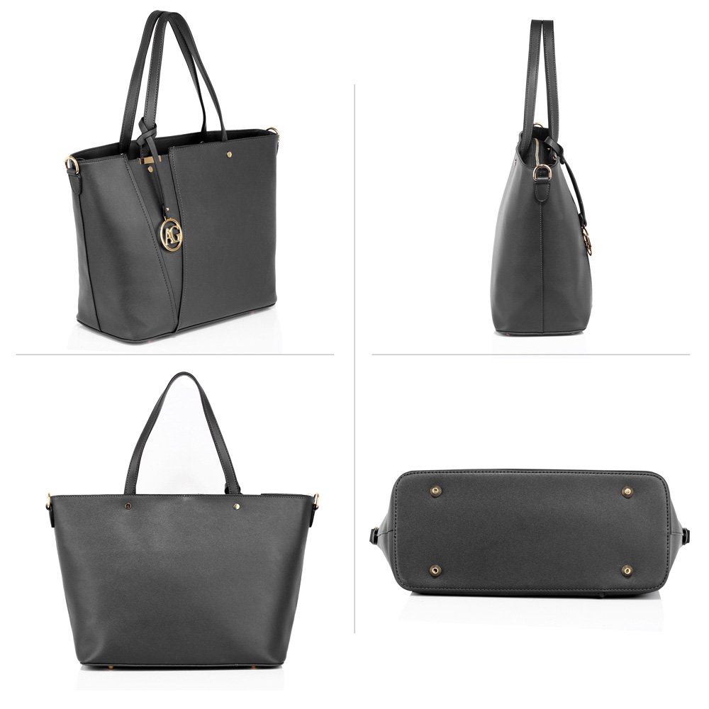 AG00522 - Black Women's Tote Shoulder handbag