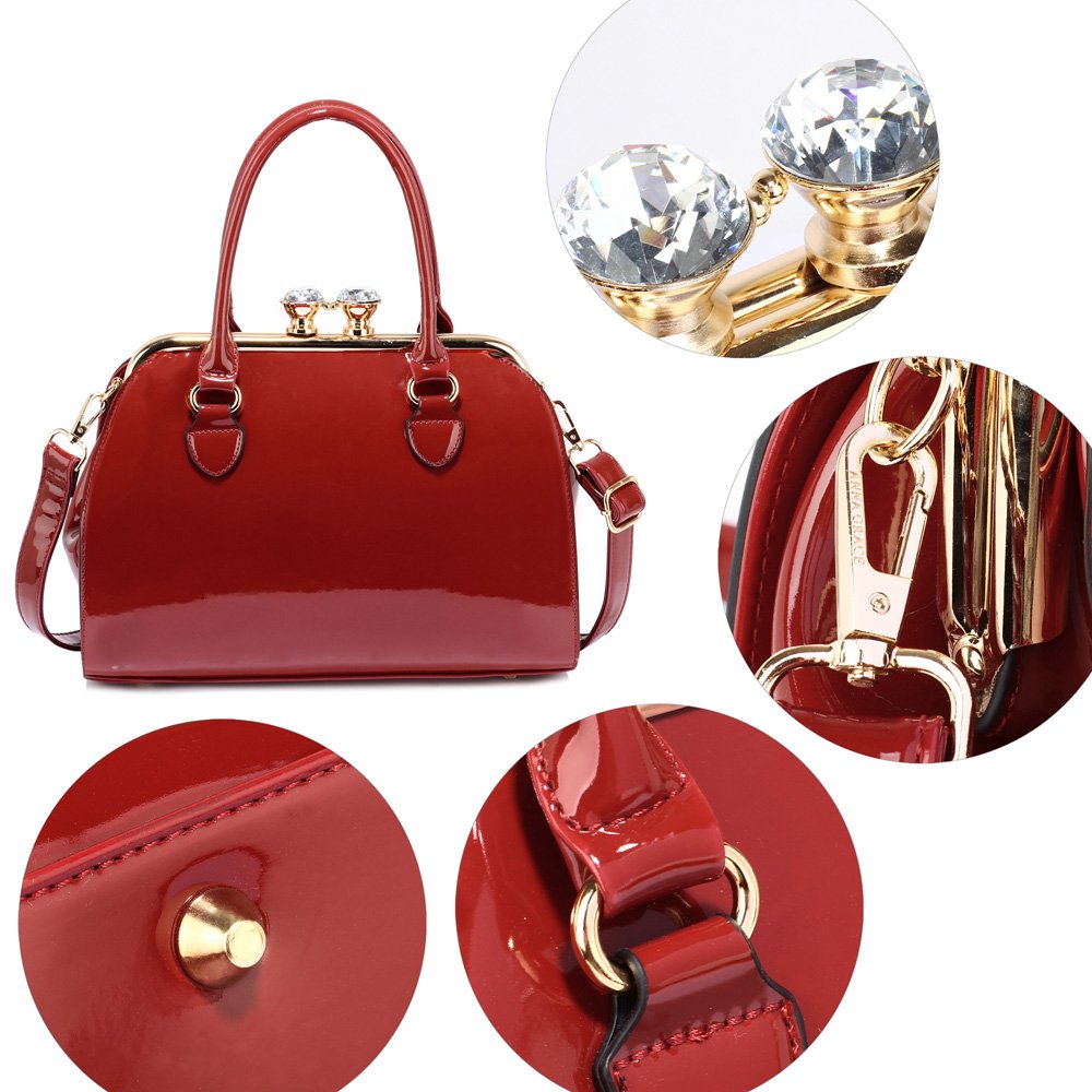 Wholesale bag - AG00378 - Burgundy Fashion Grab bag