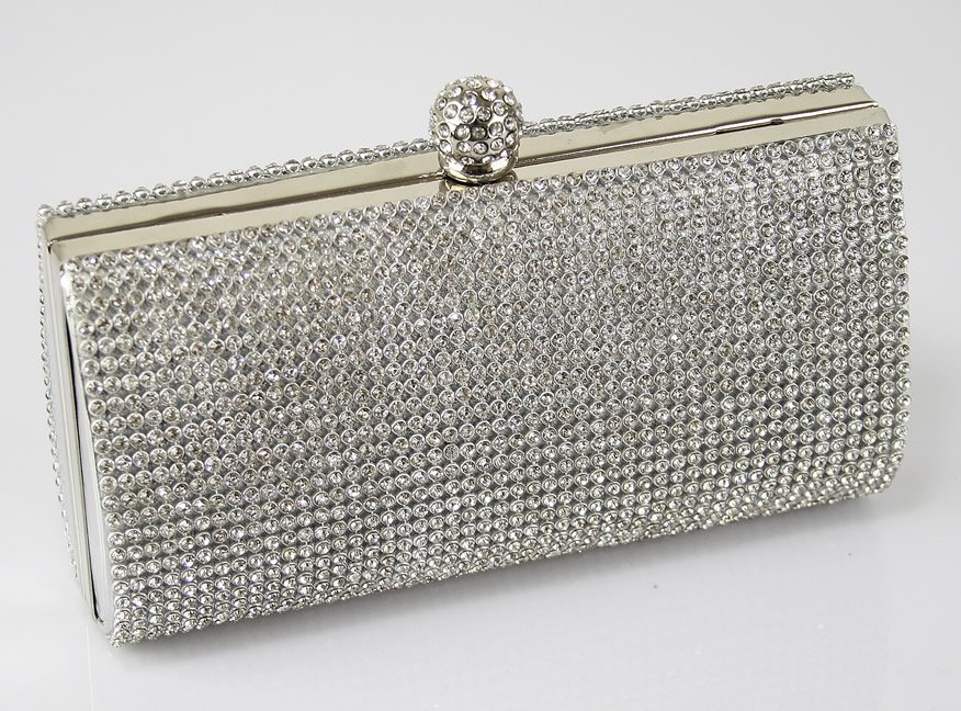 Wholesale Sparkly Crystal Evening Clutch Bag