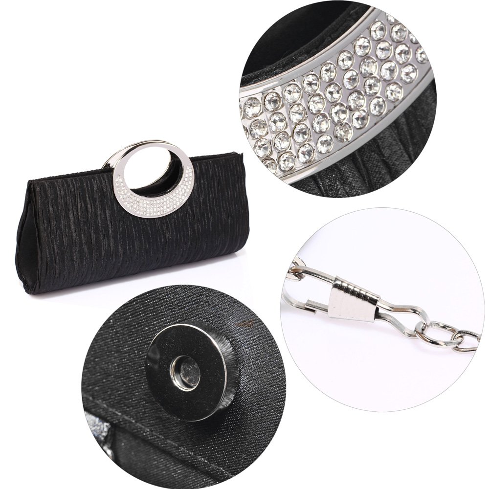 Wholesale Black Grab Clutch Purse With Tassel