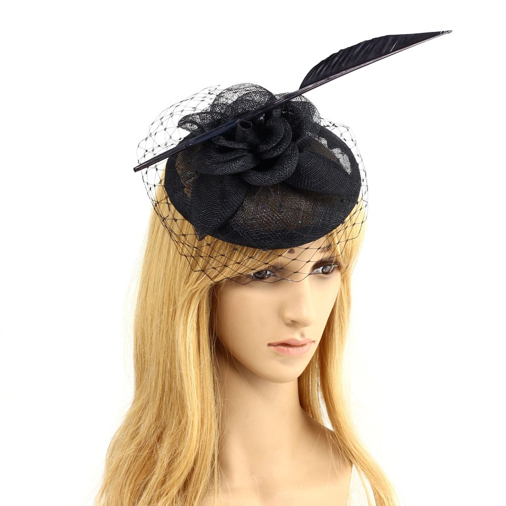 black fascinator uk