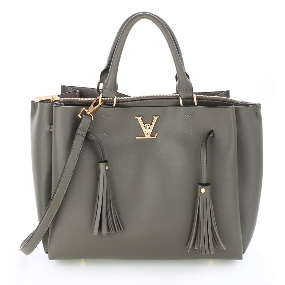 AG00551 - Grey Women&#39;s Tassel Shoulder Handbag