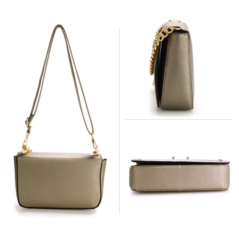 small grey cross body bag