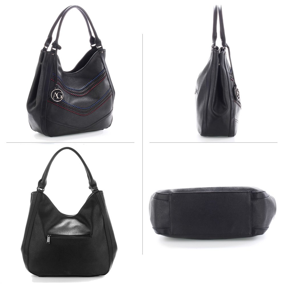 AG00554 Black Women's Hobo Shoulder Bag