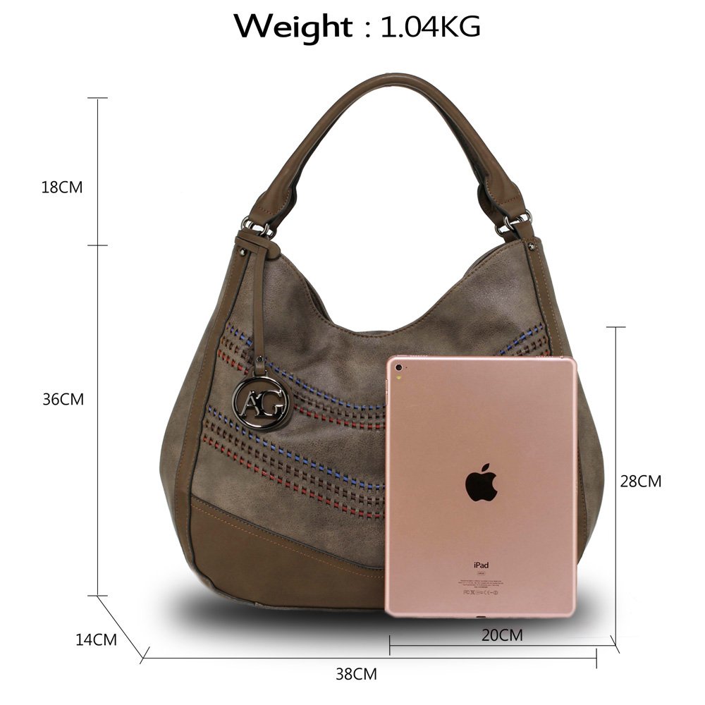 AG00554 Coffee Women's Hobo Shoulder Bag