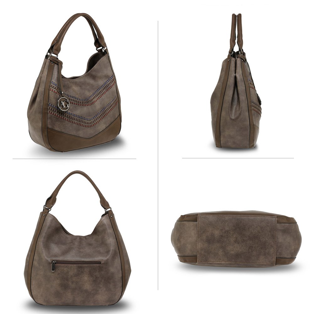 AG00554 Coffee Women's Hobo Shoulder Bag