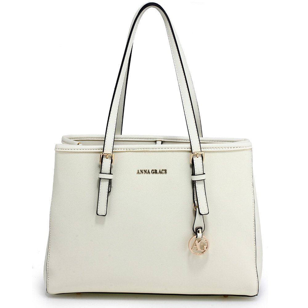 AG00571 White Women's Fashion Tote Bag