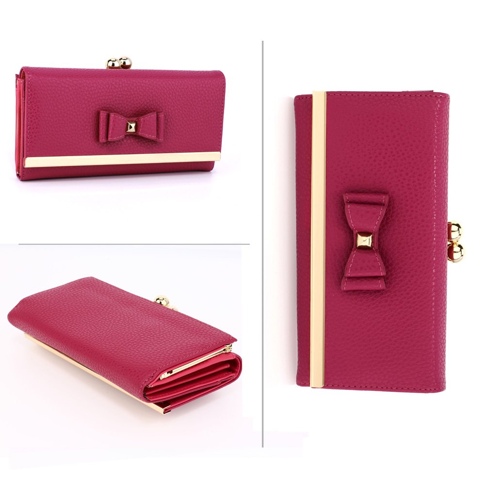 AGP1077 - Plum Bow Tie Purse