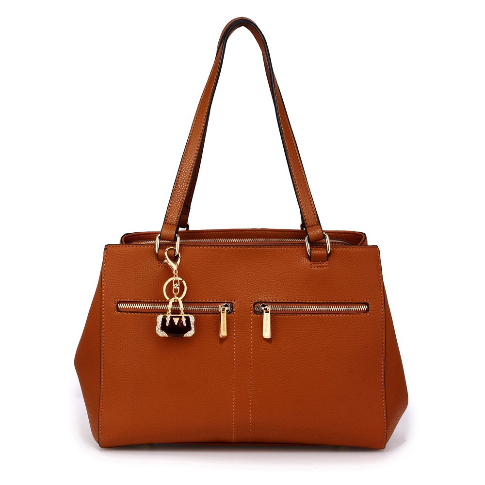 Wholesale Sparkly Gold Metal Crystal Handbag Bag Charm AGCK1059