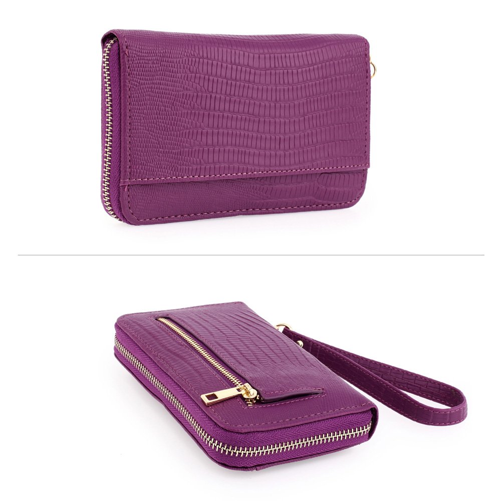 Wholesale Purple Zip Round Purse/Wallet AGP1088