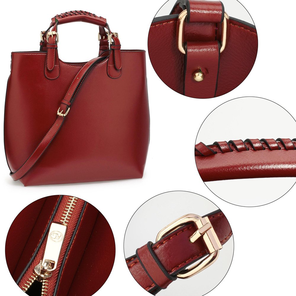 Wholesale Ladies Fashion Tote Handbag In Brown AG00267