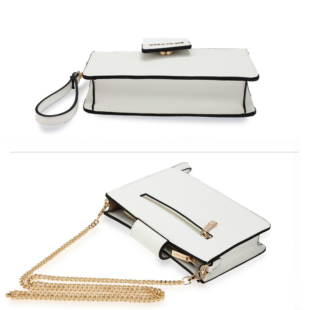 Wholesale White Canvas Cross Body Bag School Messenger Shoulder Bag AG00593