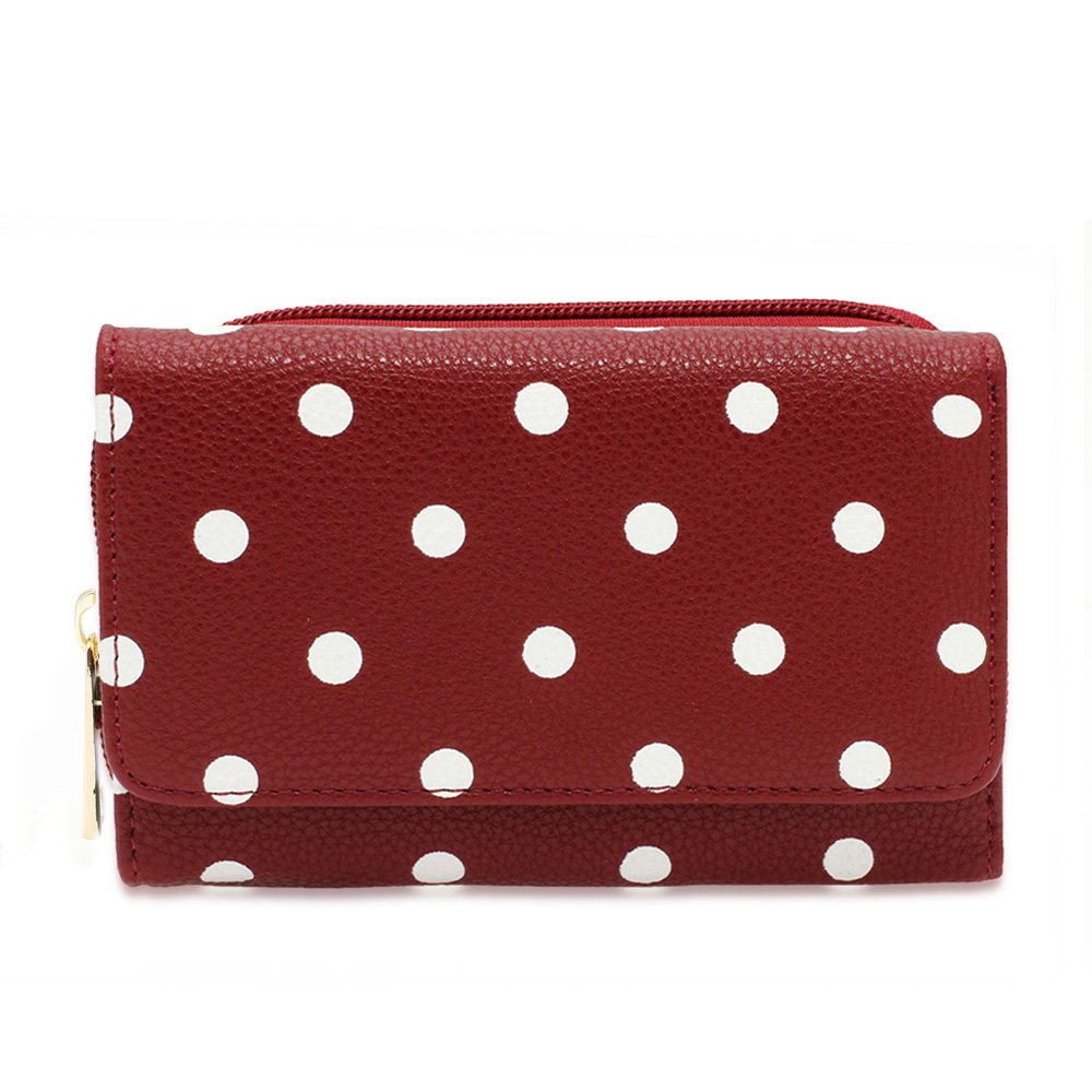 Wholesale Red Polka Dot Design Purse/Wallet AGP1045B