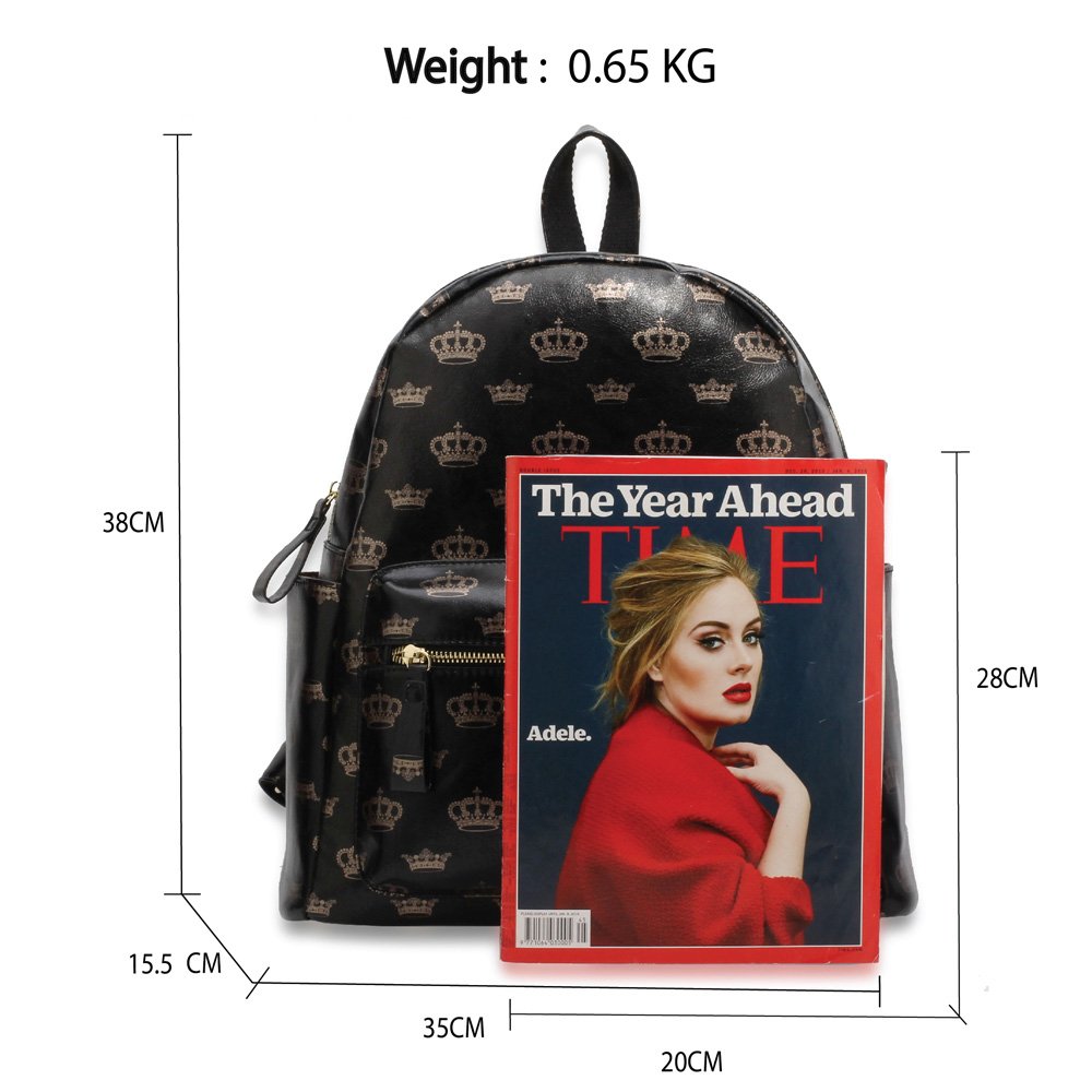 black and gold backpacks for school