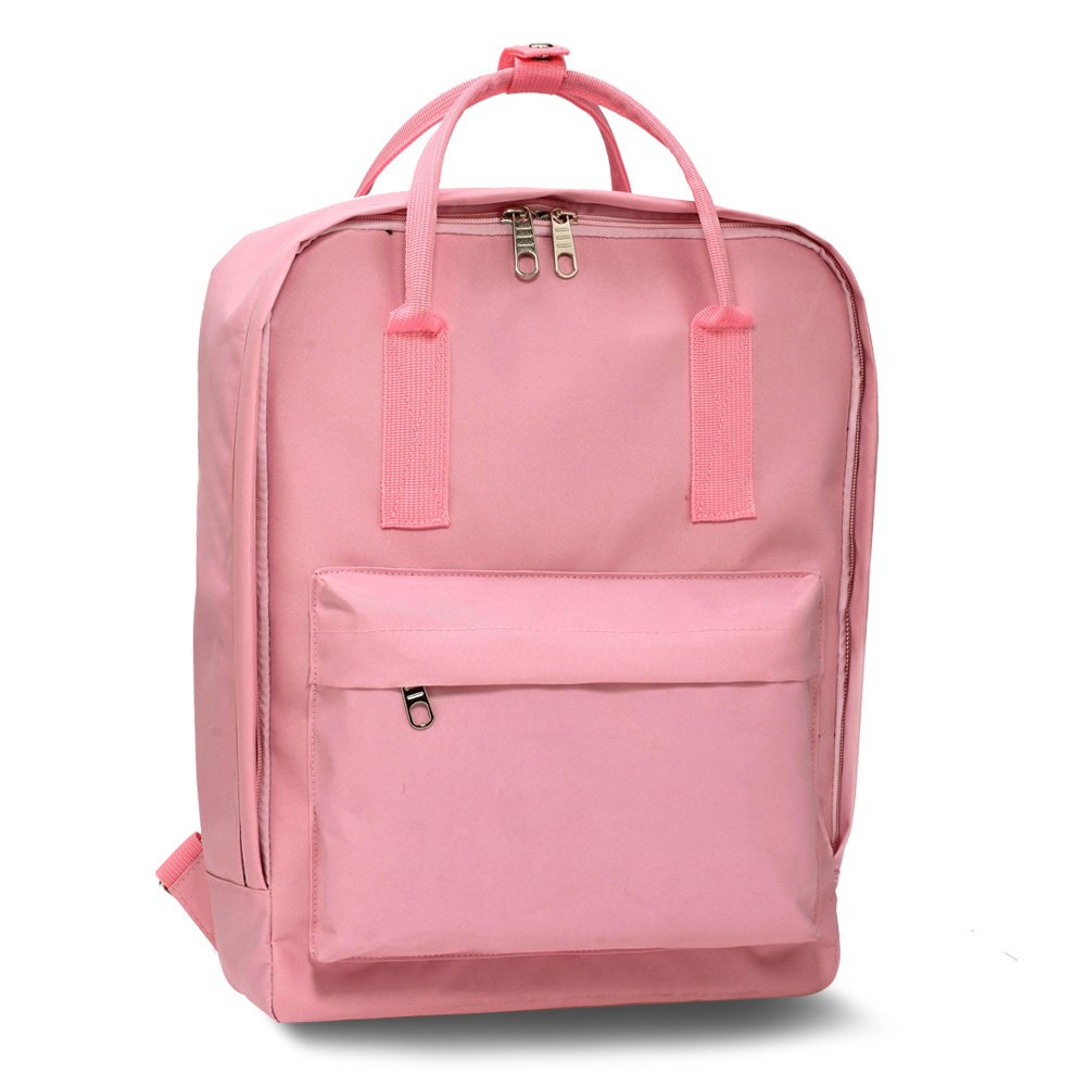 pink college backpack