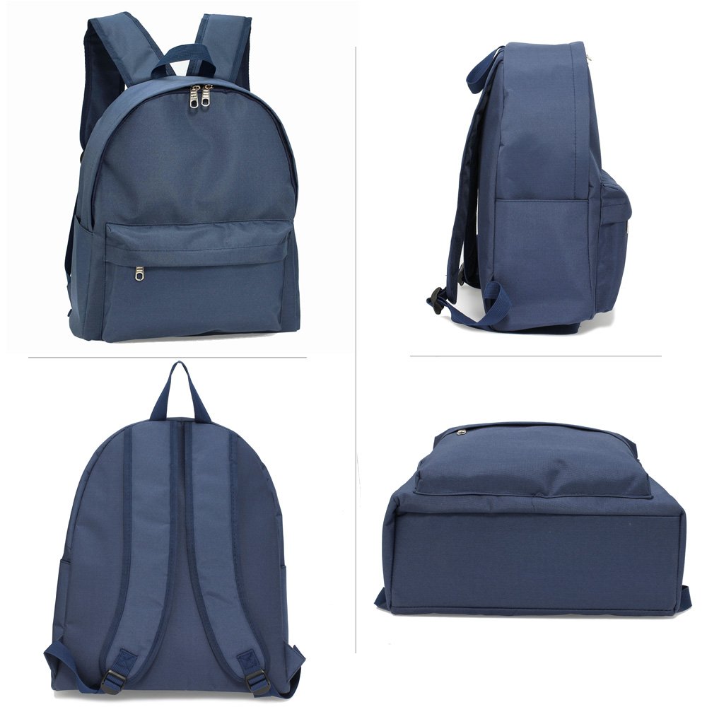 Wholesale Navy Unisex Backpack School Bag AG00584